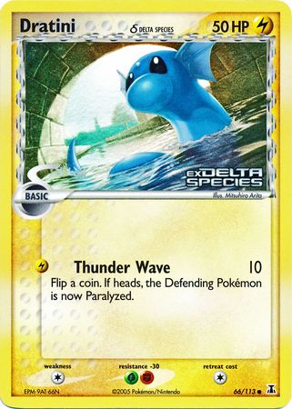 Dratini (66/113) (Delta Species) (Stamped) [EX: Delta Species] | Pegasus Games WI