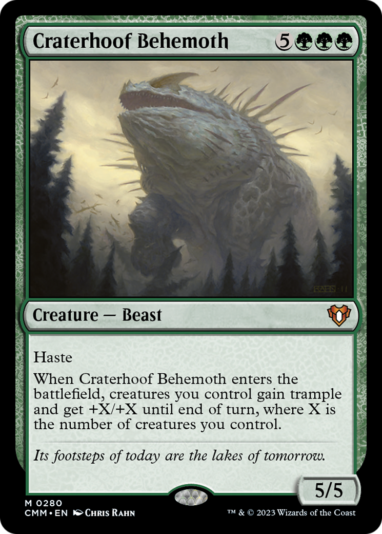 Craterhoof Behemoth [Commander Masters] | Pegasus Games WI