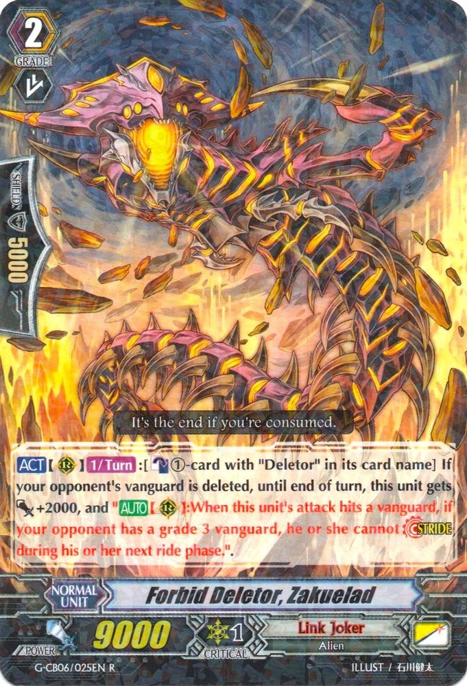 Forbid Deletor, Zakuelad (G-CB06/025EN) [Rondeau of Chaos and Salvation] | Pegasus Games WI