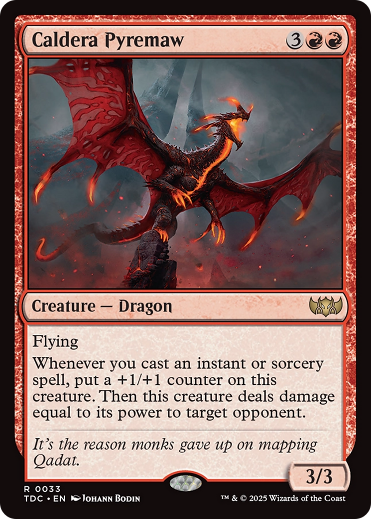 Caldera Pyremaw [Tarkir: Dragonstorm Commander] | Pegasus Games WI