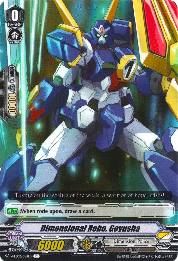 Dimensional Robo, Goyusha (V-EB02/038EN) [Champions of the Asia Circuit] | Pegasus Games WI