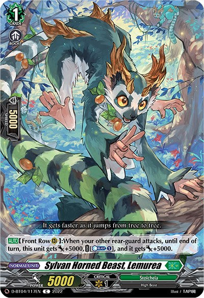 Sylvan Horned Beast, Lemurea (D-BT04/117EN) [Awakening of Chakrabarthi] | Pegasus Games WI