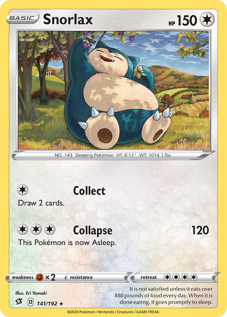 Snorlax (141/192) [Sword & Shield: Rebel Clash] | Pegasus Games WI