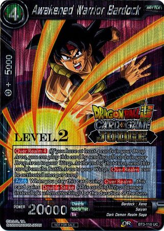 Awakened Warrior Bardock (Level 2) (BT3-110) [Judge Promotion Cards] | Pegasus Games WI