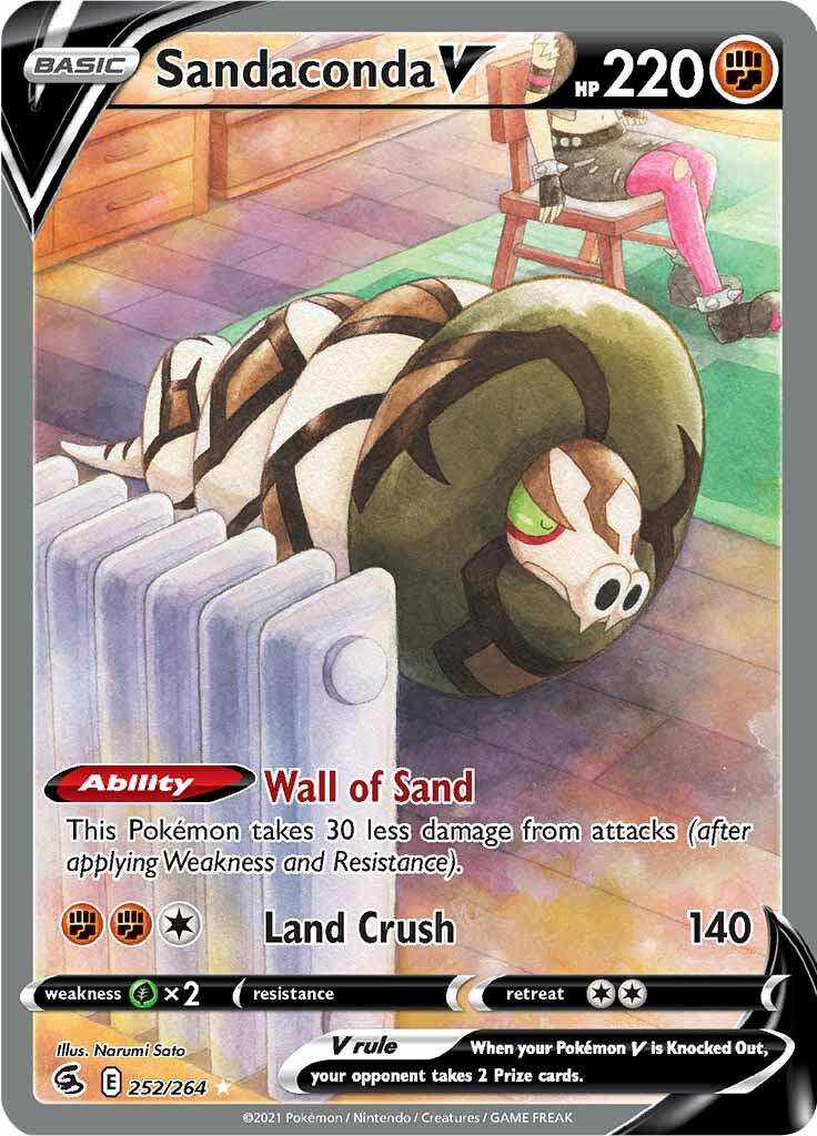 Sandaconda V (252/264) [Sword & Shield: Fusion Strike] | Pegasus Games WI