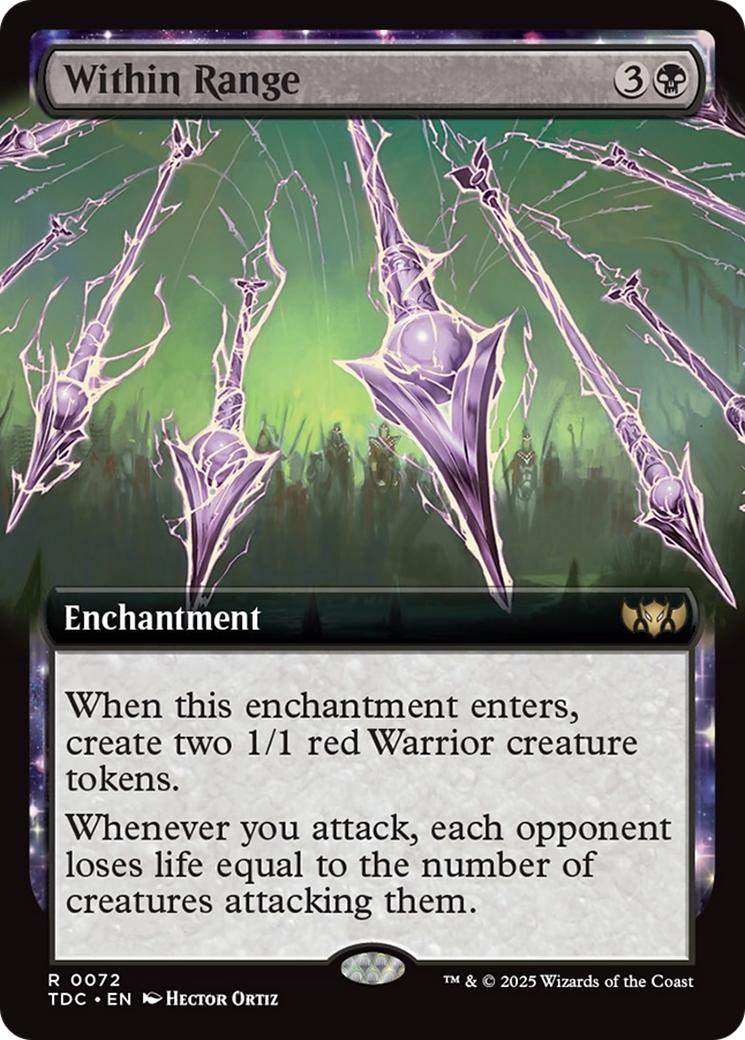 Within Range (Extended Art) [Tarkir: Dragonstorm Commander] | Pegasus Games WI
