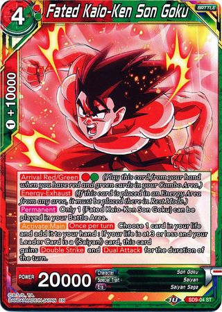 Fated Kaio-Ken Son Goku (SD9-04) [Assault of the Saiyans] | Pegasus Games WI