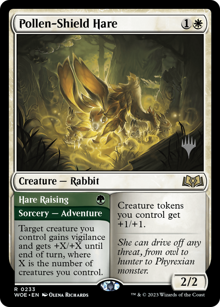 Pollen-Shield Hare // Hare Raising (Promo Pack) [Wilds of Eldraine Promos] | Pegasus Games WI