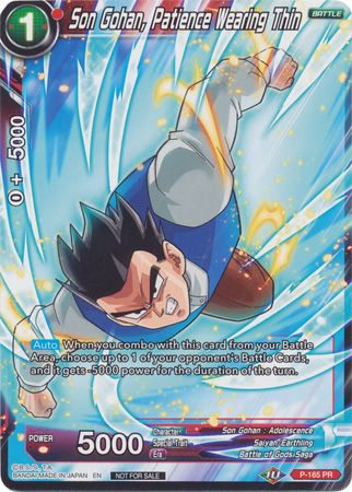 Son Gohan, Patience Wearing Thin (P-165) [Promotion Cards] | Pegasus Games WI