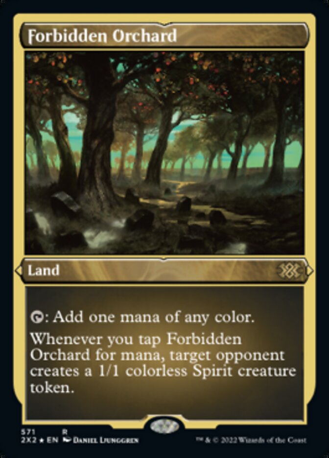 Forbidden Orchard (Foil Etched) [Double Masters 2022] | Pegasus Games WI