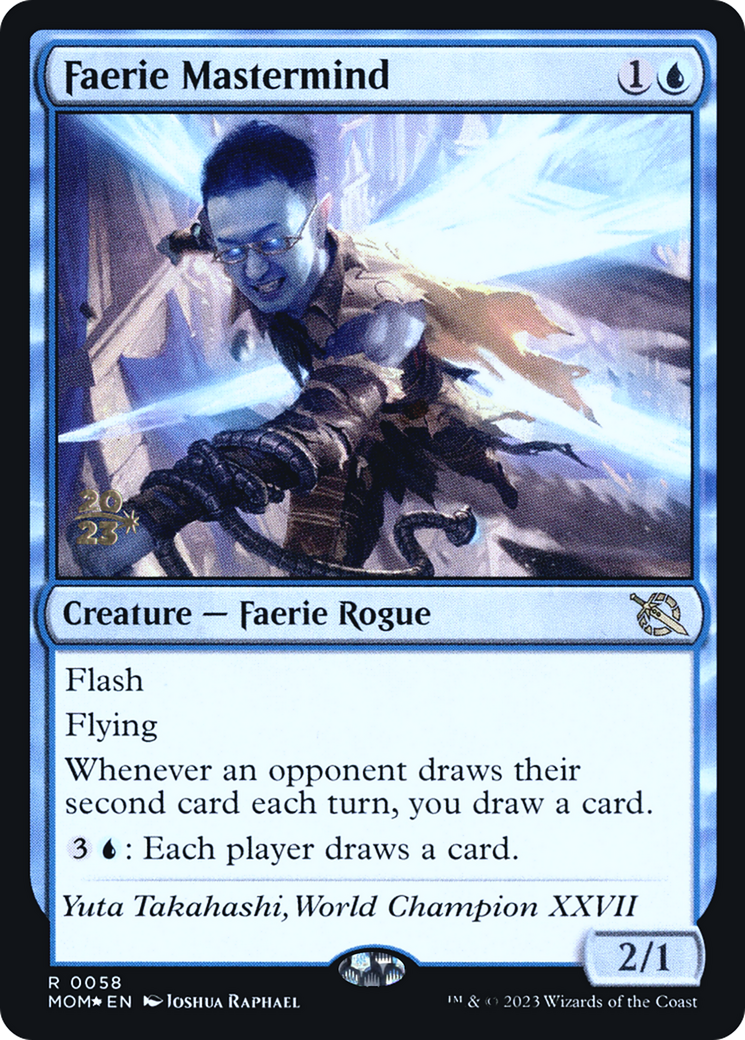 Faerie Mastermind [March of the Machine Prerelease Promos] | Pegasus Games WI