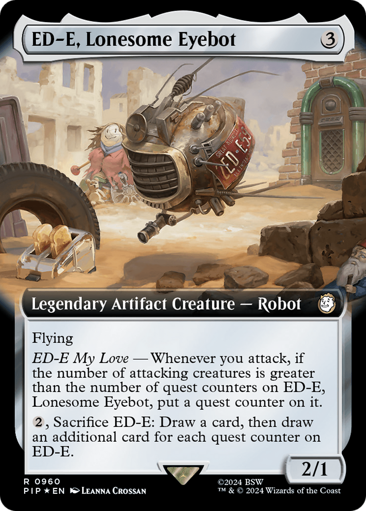 ED-E, Lonesome Eyebot (Extended Art) (Surge Foil) [Fallout] | Pegasus Games WI