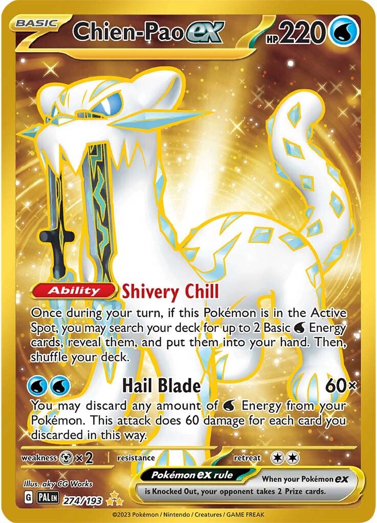 Chien-Pao ex (274/193) [Scarlet & Violet: Paldea Evolved] | Pegasus Games WI