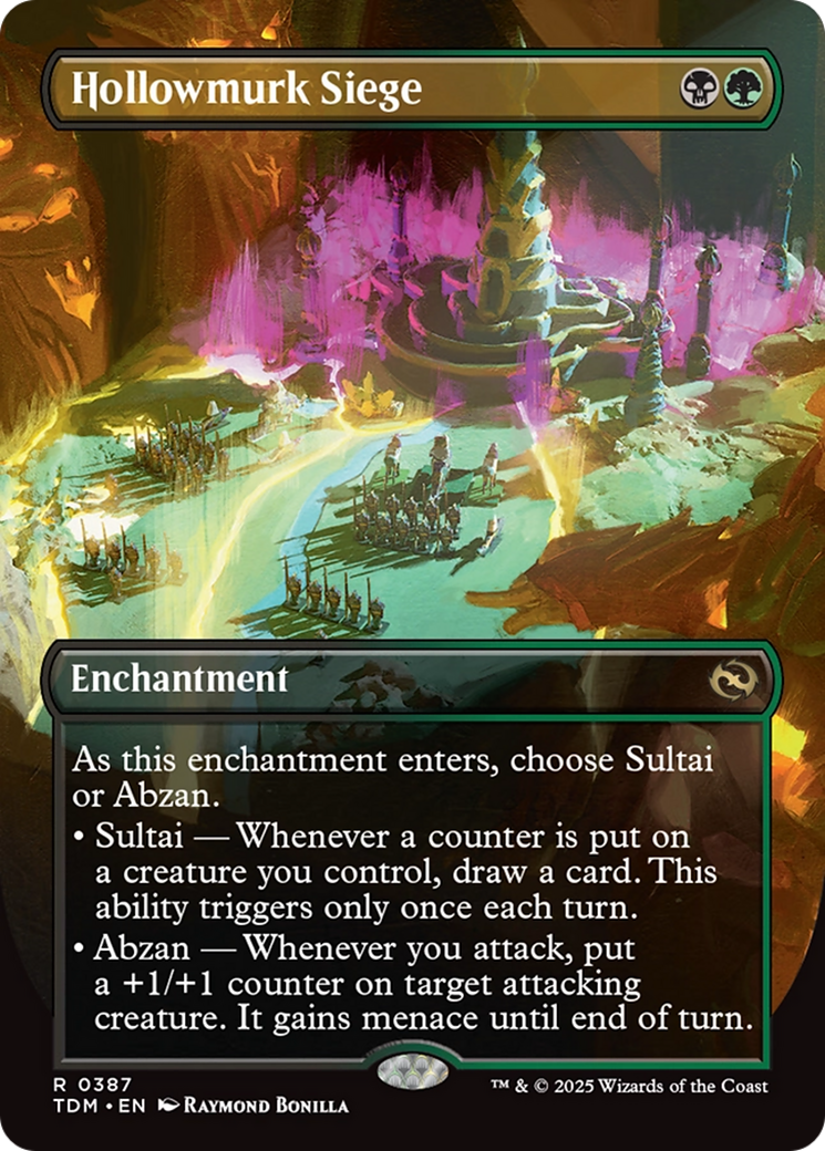 Hollowmurk Siege (Borderless) [Tarkir: Dragonstorm] | Pegasus Games WI