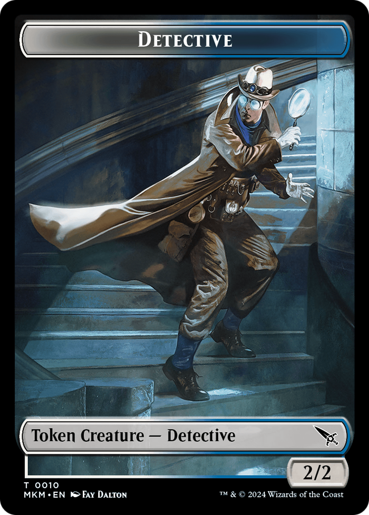 Detective // Ooze Double-Sided Token [Murders at Karlov Manor Tokens] | Pegasus Games WI