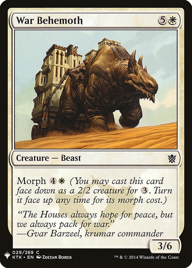 War Behemoth [Mystery Booster] | Pegasus Games WI