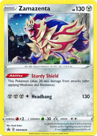 Zamazenta (SWSH034) [Sword & Shield: Black Star Promos] | Pegasus Games WI