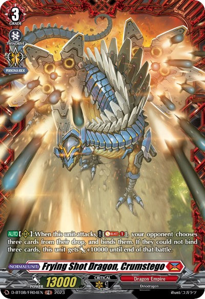 Frying Shot Dragon, Crumstego (D-BT08/FR04EN) [Minerva Rising] | Pegasus Games WI