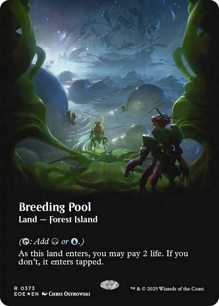 Breeding Pool (Borderless) (Galaxy Foil) [Edge of Eternities] | Pegasus Games WI