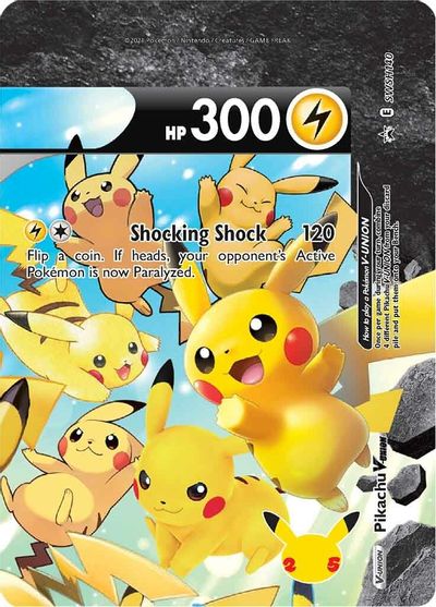Pikachu V-UNION (SWSH140) (Celebrations) [Sword & Shield: Black Star Promos] | Pegasus Games WI