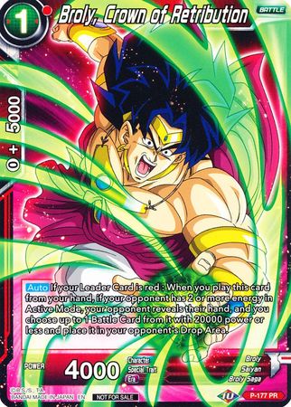 Broly, Crown of Retribution (P-177) [Promotion Cards] | Pegasus Games WI