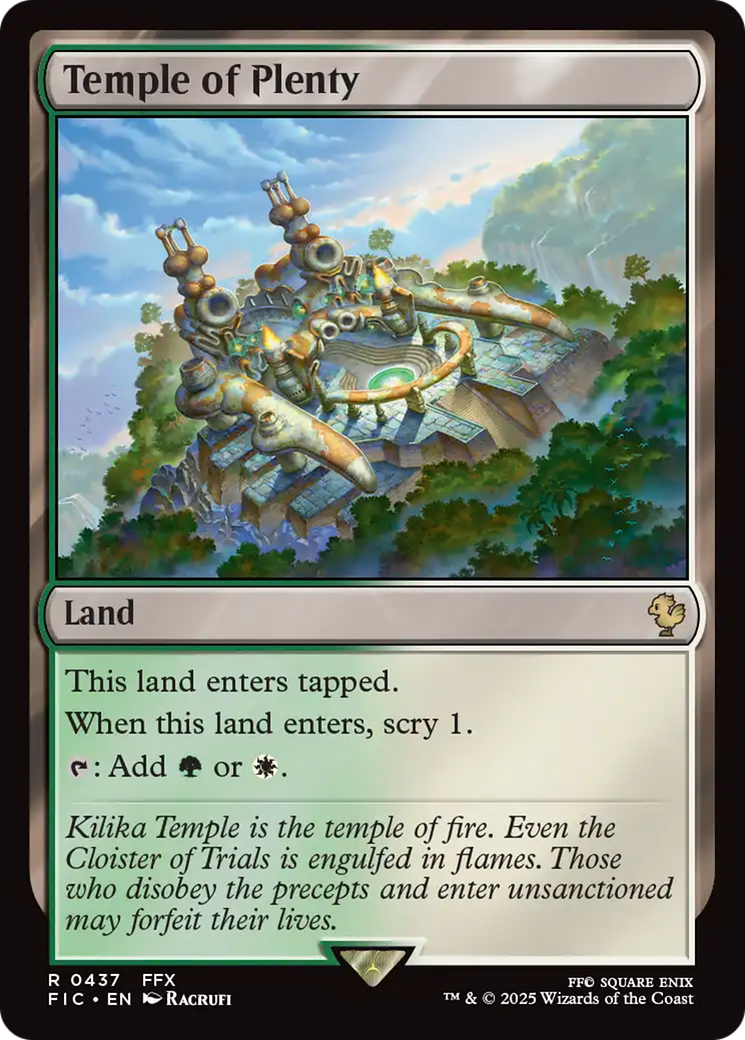 Temple of Plenty [FINAL FANTASY Commander] | Pegasus Games WI