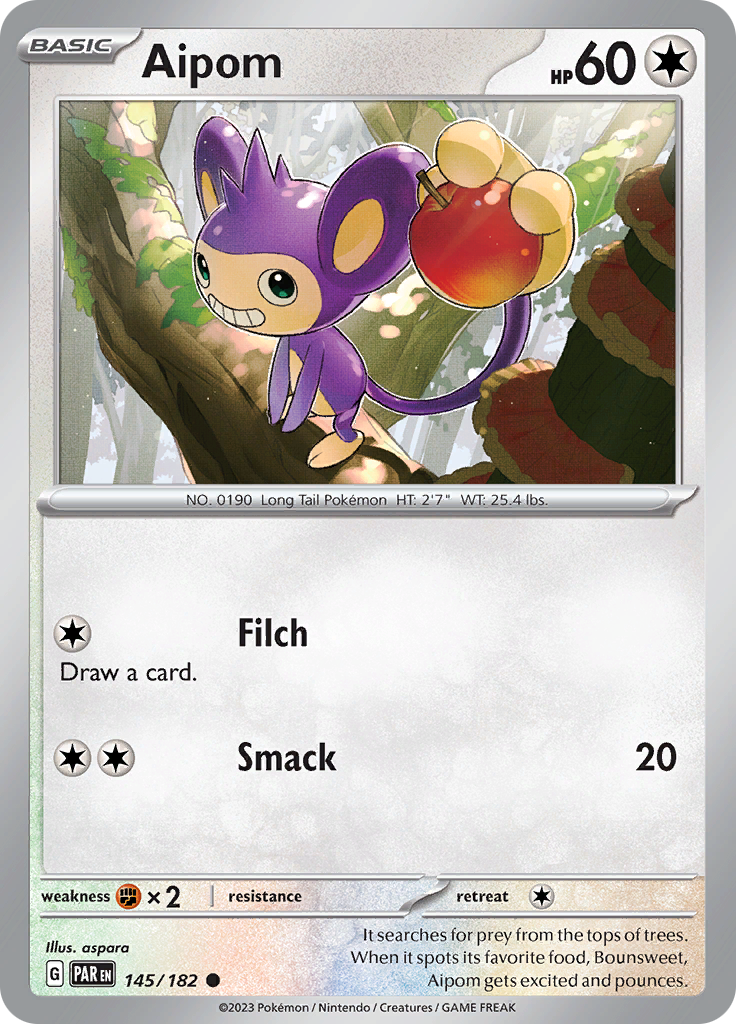 Aipom (145/182) [Scarlet & Violet: Paradox Rift] | Pegasus Games WI