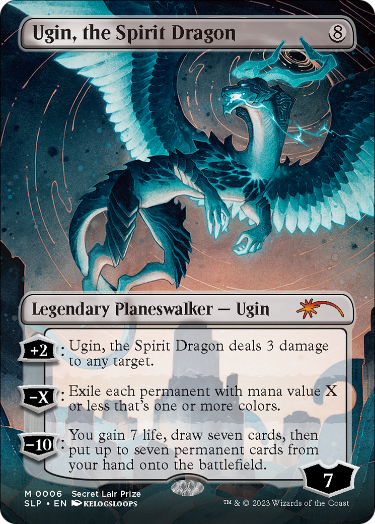 Ugin, the Spirit Dragon (Borderless) [Secret Lair Showdown] | Pegasus Games WI