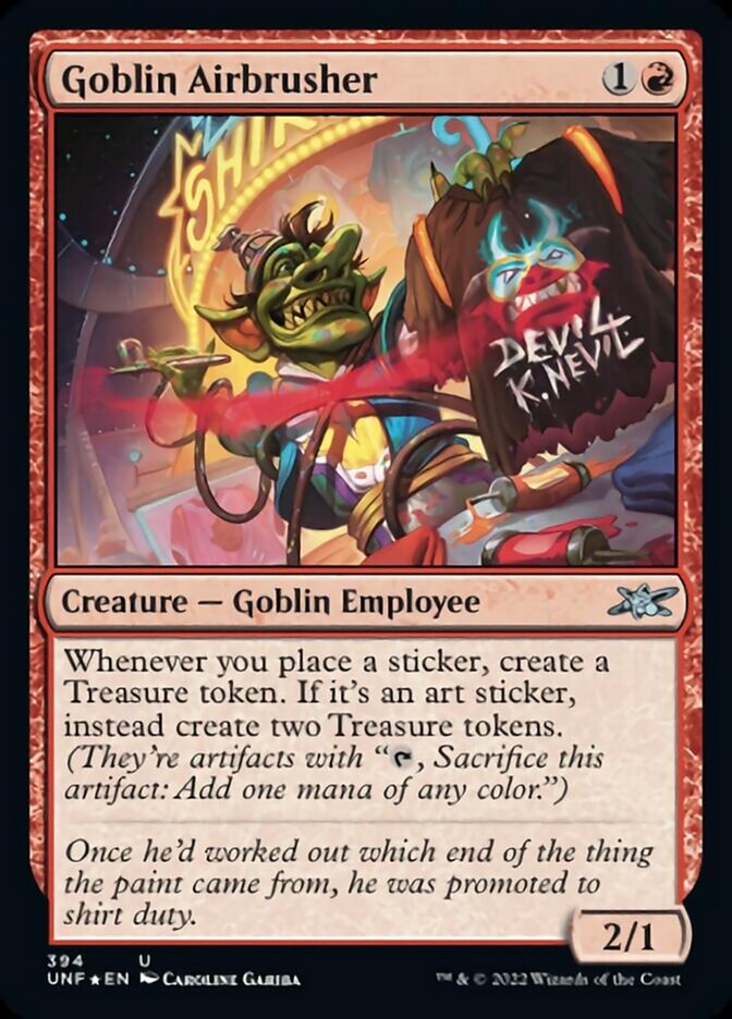 Goblin Airbrusher (Galaxy Foil) [Unfinity] | Pegasus Games WI