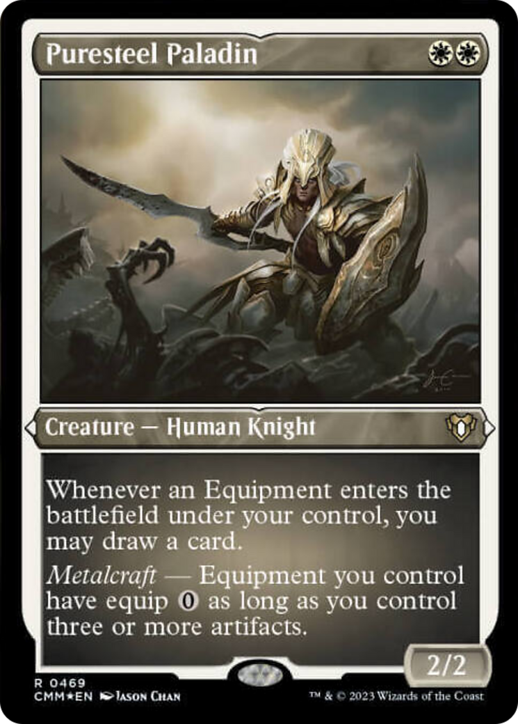 Puresteel Paladin (Foil Etched) [Commander Masters] | Pegasus Games WI
