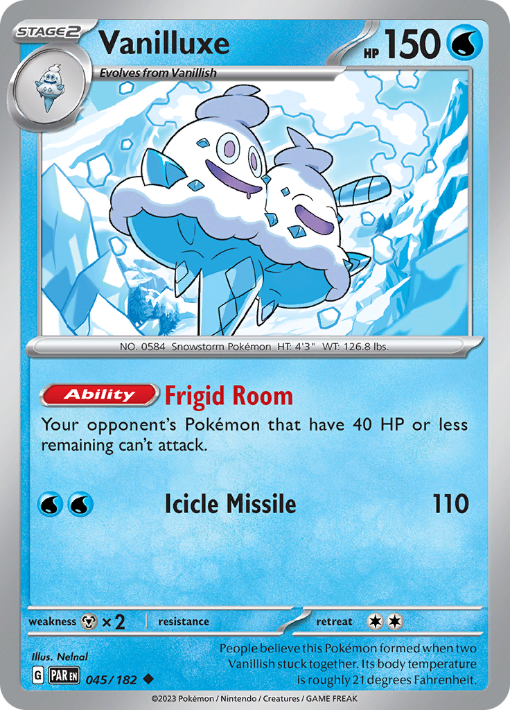 Vanilluxe (045/182) [Scarlet & Violet: Paradox Rift] | Pegasus Games WI