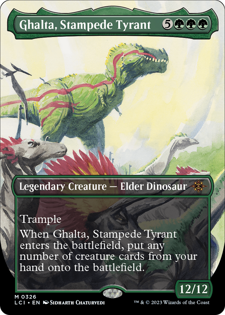 Ghalta, Stampede Tyrant (Borderless) [The Lost Caverns of Ixalan] | Pegasus Games WI