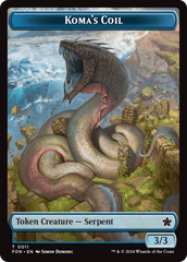 Scion of the Deep // Koma's Coil Doubled-Sided Token [Foundations Tokens] | Pegasus Games WI