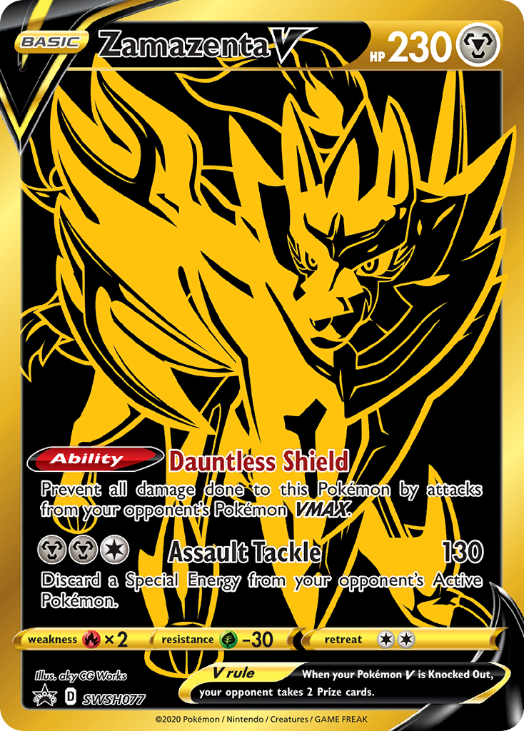 Zamazenta V (SWSH077) [Sword & Shield: Black Star Promos] | Pegasus Games WI