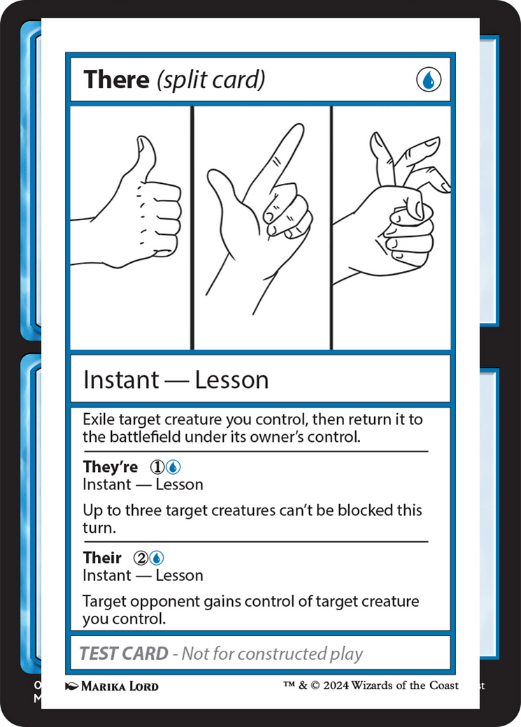 There (Split Card) [Mystery Booster 2 Playtest Cards] | Pegasus Games WI