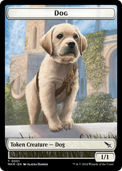 Detective // Dog Double-Sided Token [Murders at Karlov Manor Tokens] | Pegasus Games WI