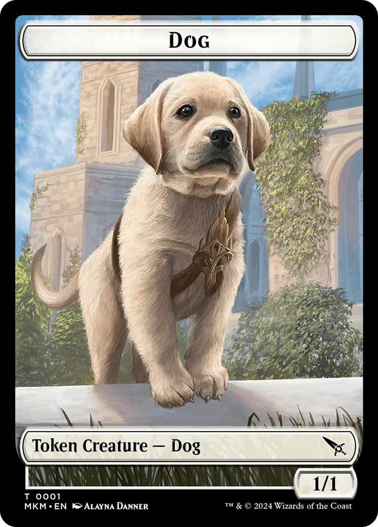 Dog Token [Murders at Karlov Manor Tokens] | Pegasus Games WI