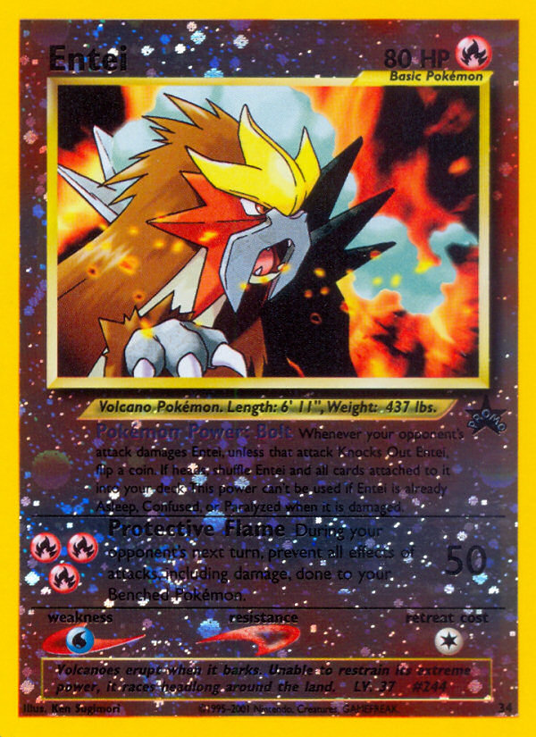 Entei (34) [Wizards of the Coast: Black Star Promos] | Pegasus Games WI