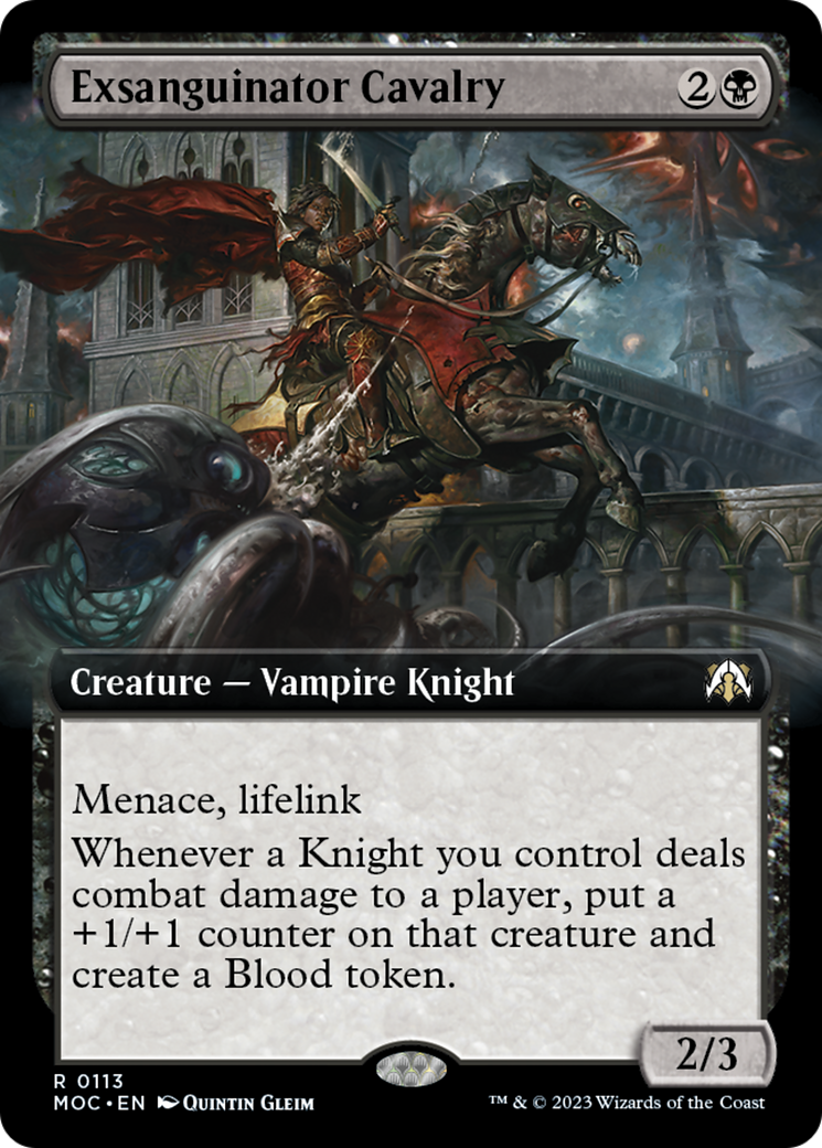 Exsanguinator Cavalry (Extended Art) [March of the Machine Commander] | Pegasus Games WI