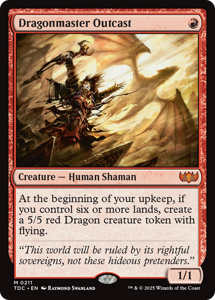 Dragonmaster Outcast [Tarkir: Dragonstorm Commander] | Pegasus Games WI