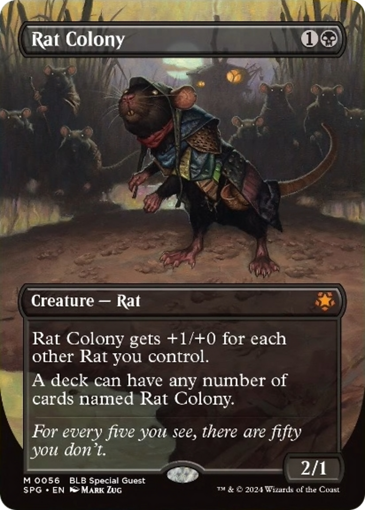 Rat Colony (Borderless) [Bloomburrow Special Guests] | Pegasus Games WI