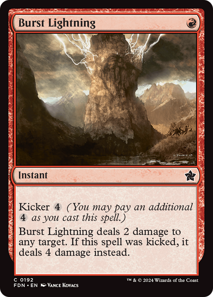 Burst Lightning [Foundations] | Pegasus Games WI