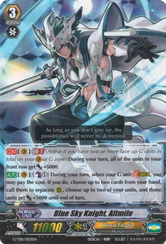 Blue Sky Knight, Altmile (RRR) (G-TD11/003EN) [Divine Knight of Heavenly Decree] | Pegasus Games WI