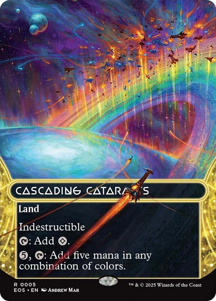 Cascading Cataracts (0005) (Borderless) [Edge of Eternities: Stellar Sights] | Pegasus Games WI