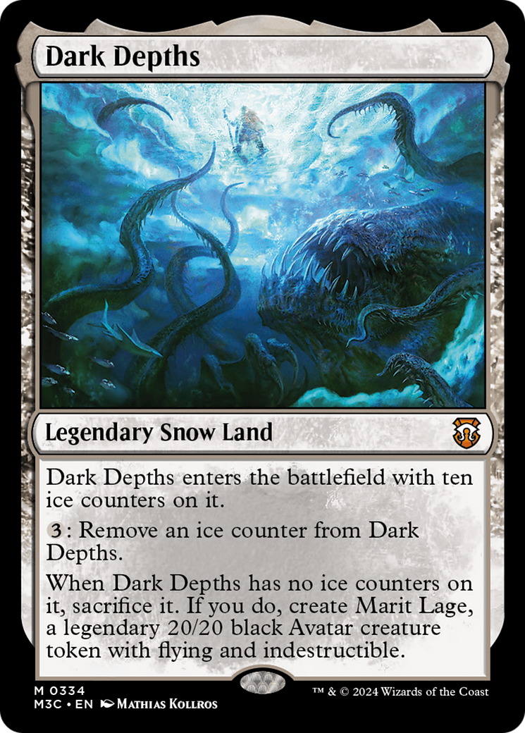 Dark Depths (Ripple Foil) [Modern Horizons 3 Commander] | Pegasus Games WI