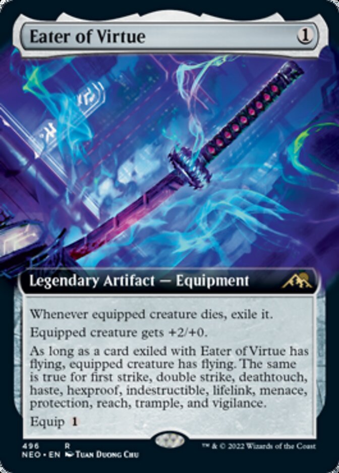 Eater of Virtue (Extended Art) [Kamigawa: Neon Dynasty] | Pegasus Games WI
