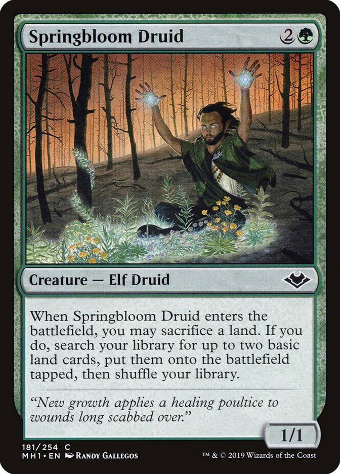 Springbloom Druid [Modern Horizons] | Pegasus Games WI