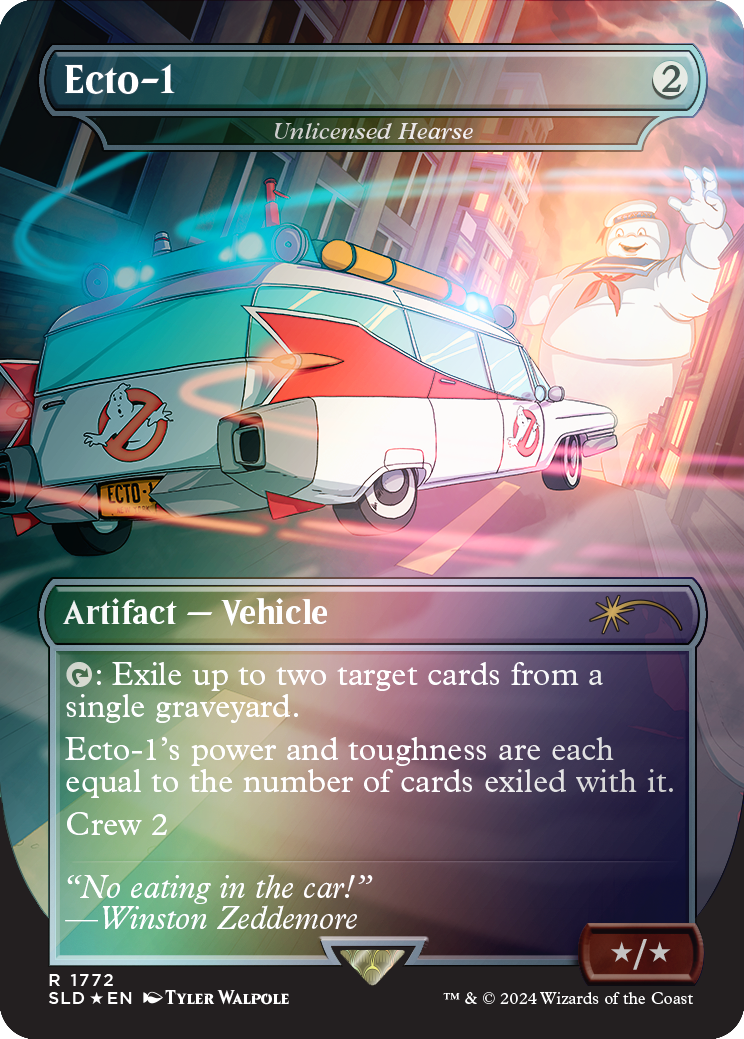 Ecto-1 - Unlicensed Hearse (Rainbow Foil) [Secret Lair Drop Series] | Pegasus Games WI