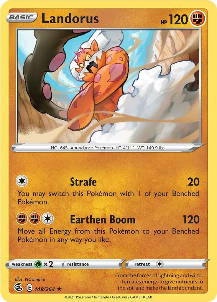 Landorus (148/264) [Sword & Shield: Fusion Strike] | Pegasus Games WI