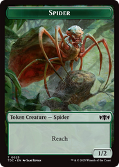 Wall // Spider Double-Sided Token [Tarkir: Dragonstorm Commander Tokens] | Pegasus Games WI